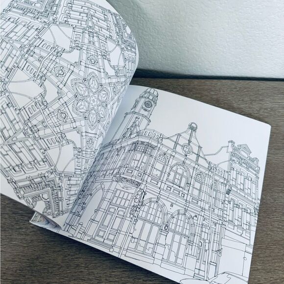 Fantastic Cities Adult Coloring Book - Picture 9 of 9